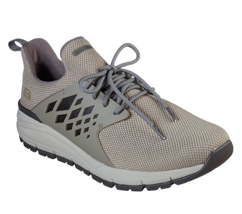 Skechers Relaxed Fit: Volero - Arza - Mens Sneakers Khaki [AU-GN0943]